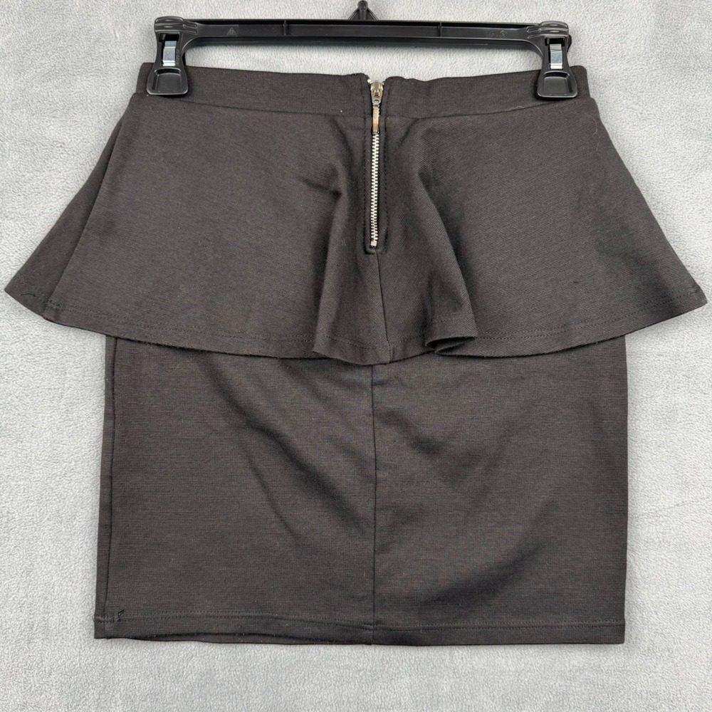 Bershka Black Peplum Pencil Skirt Women's‎ Size S - Picture 5 of 8